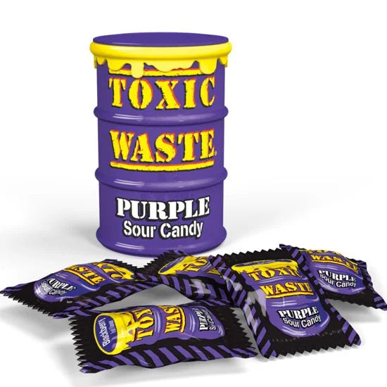 Toxic Waste Purple Sour Candy Drum