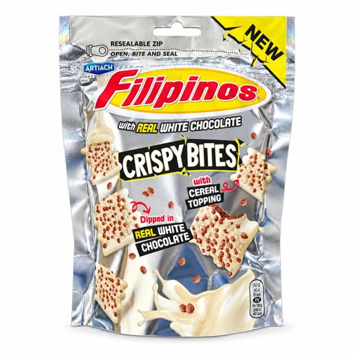 Filipinos Crispy Bites Witte Chocolade – productverpakking