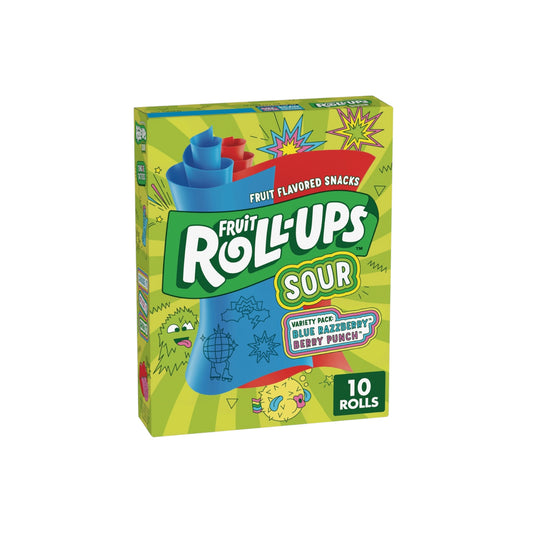 Fruit Roll-Ups Sour Blue Razzberry