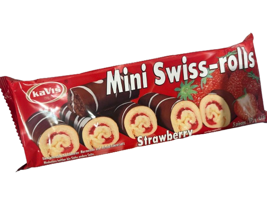 Kavis mini swiss-rolls strawberry