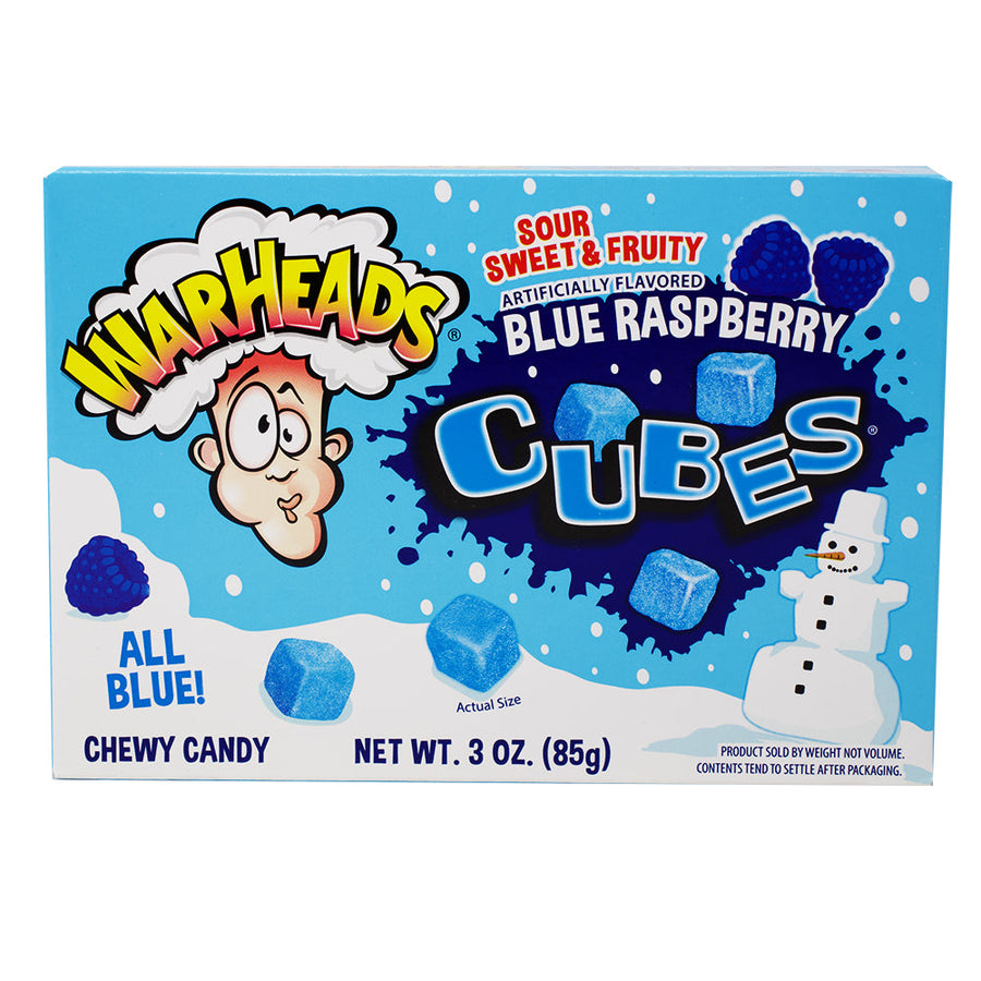 Warheads Blue Raspberry Cubes