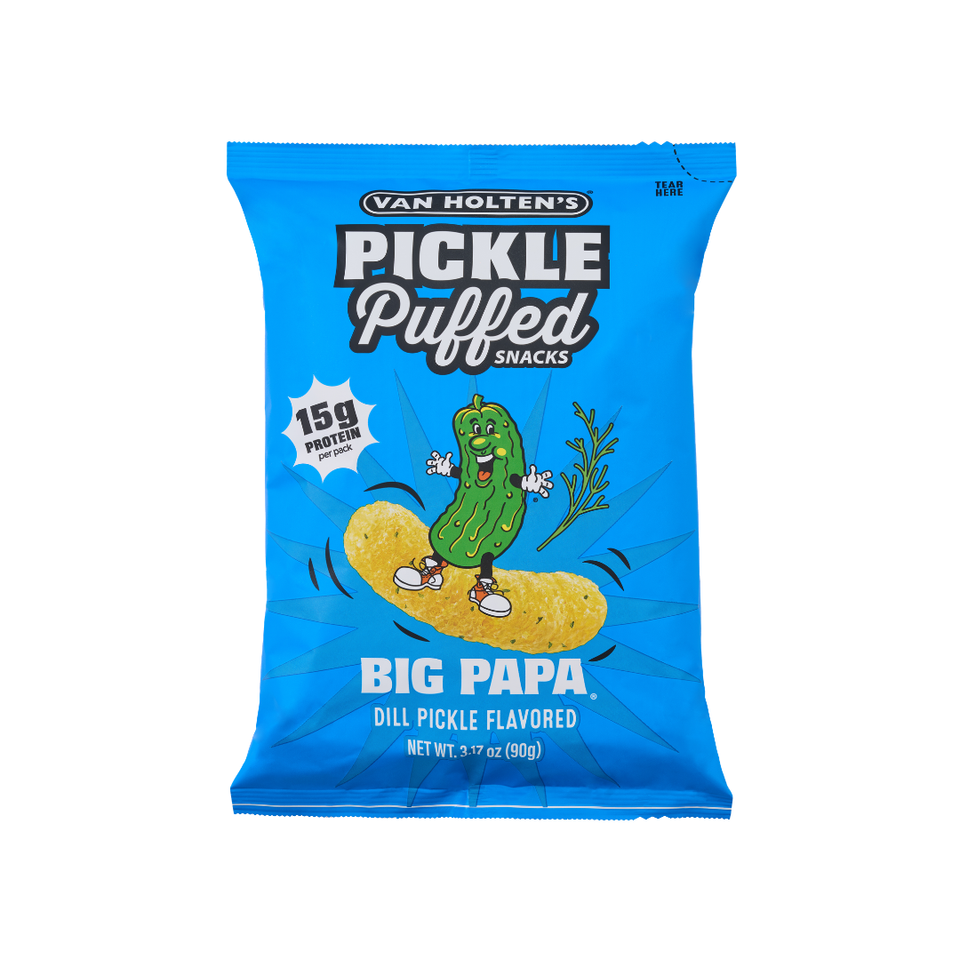 Van Holten's Pickle Puffed Big Papa – productverpakking