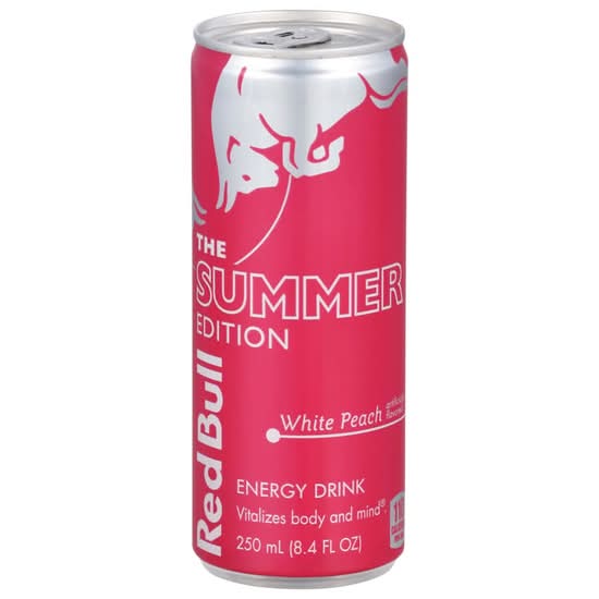 Red Bull White Peach 250 ml – productverpakking