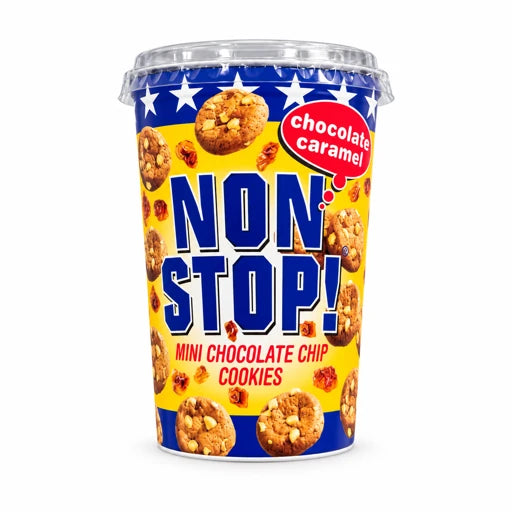 Non Stop! Mini Cookies Chocolate Caramel – product packaging