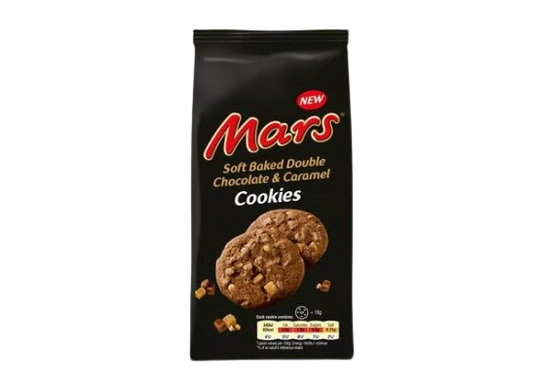 Mars soft baked double chocolate & caramel cookie