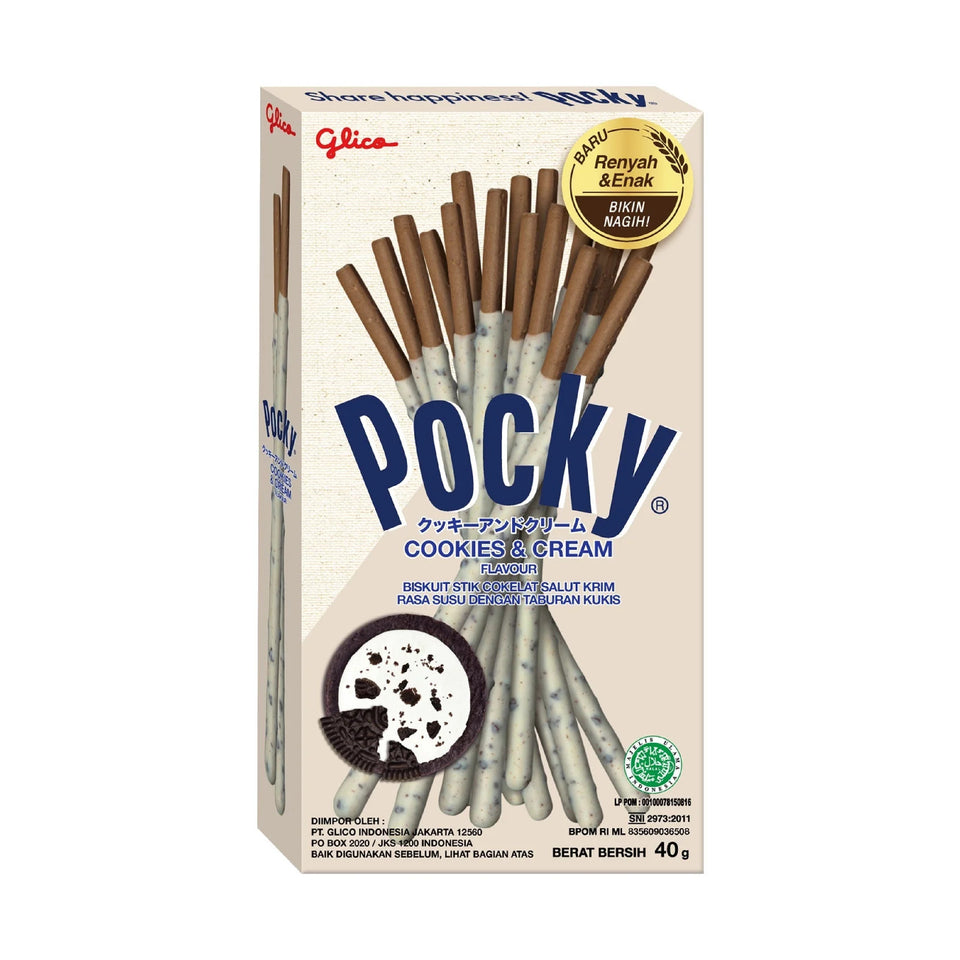 Pocky Cookies & Cream 40 g – product packaging
